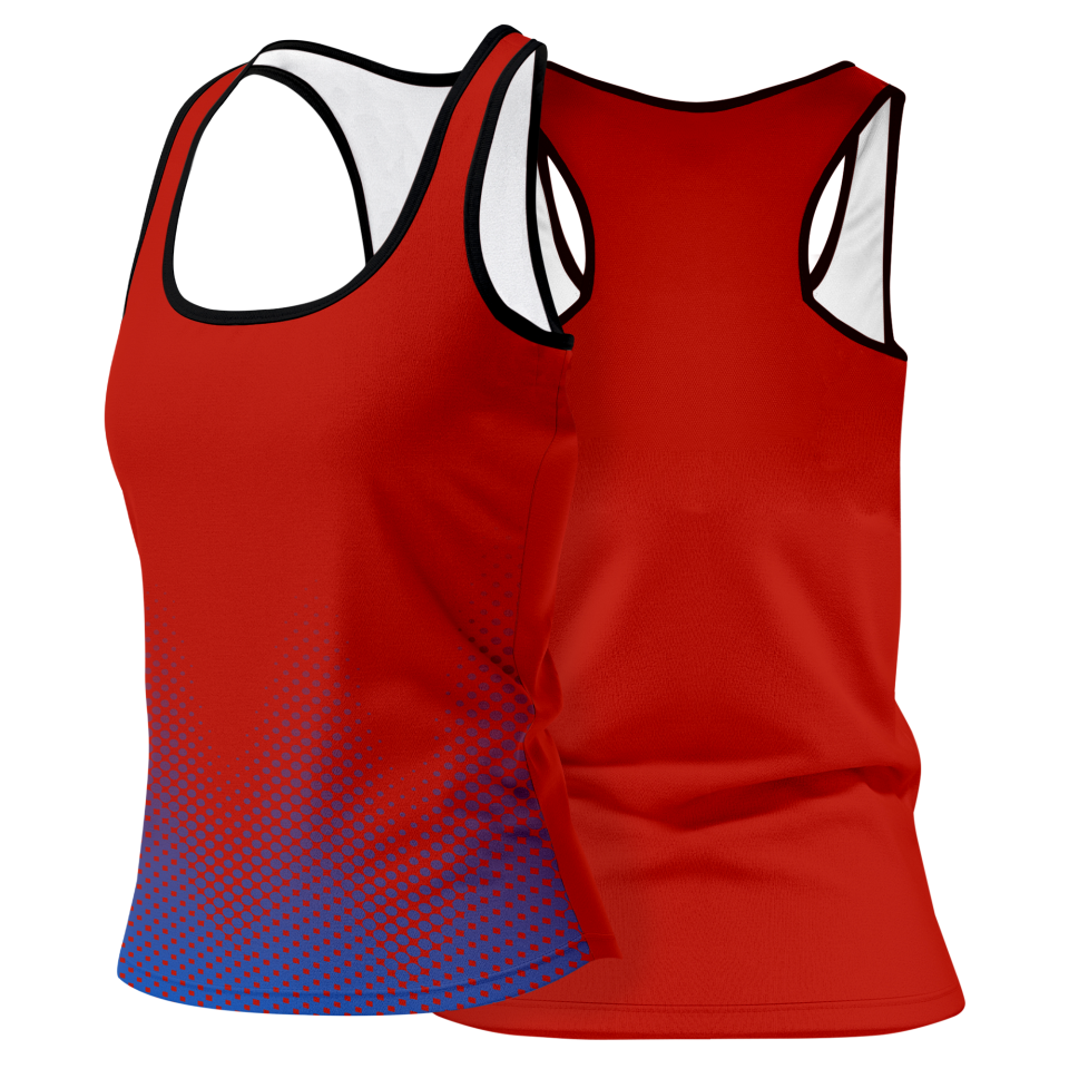 Camiseta voley mujer tirantes sublimada modelo puntos