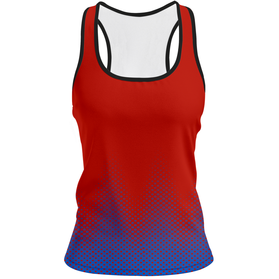 Camiseta voley mujer tirantes sublimada modelo puntos