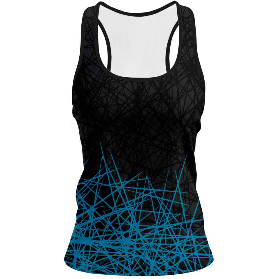 Camiseta voley mujer tirantes sublimada modelo líneas