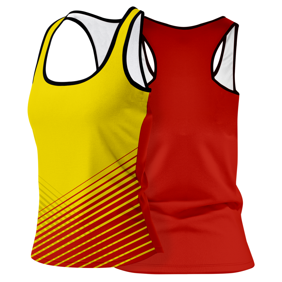 Camiseta voley mujer tirantes sublimada modelo rayas