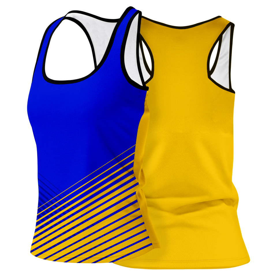 Camiseta voley mujer tirantes sublimada modelo rayas