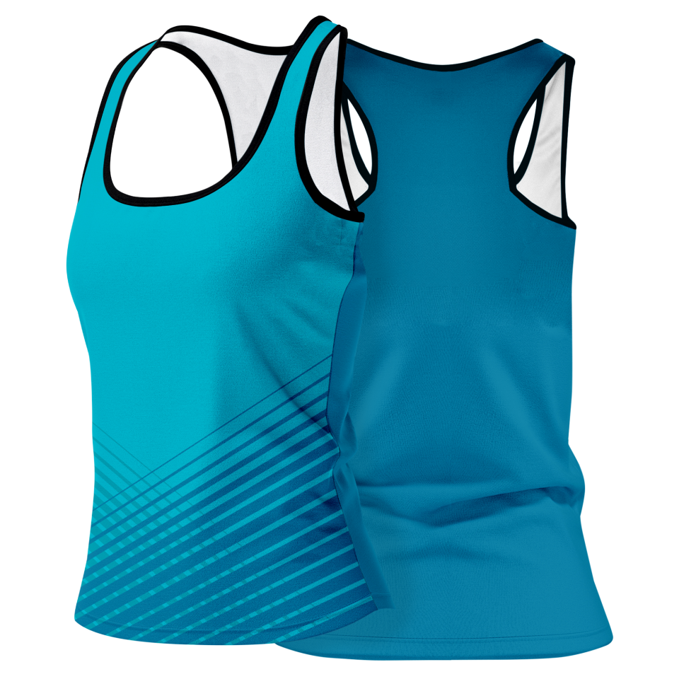 Camiseta voley mujer tirantes sublimada modelo rayas