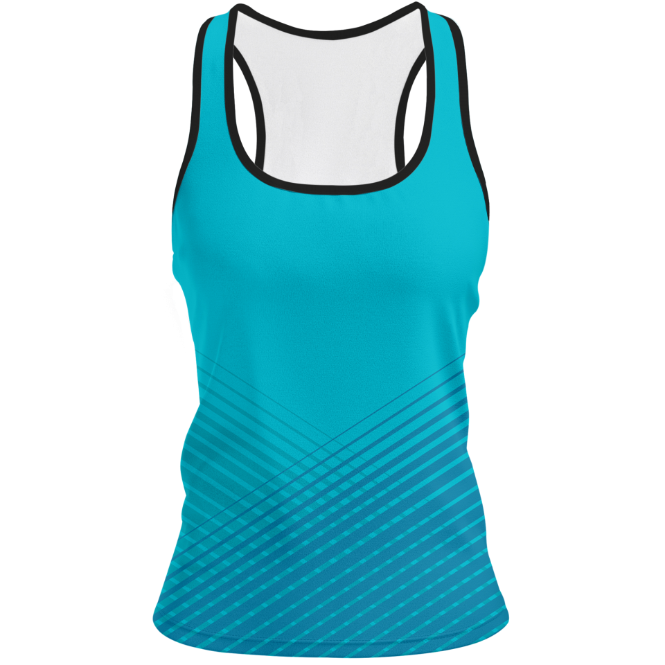 Camiseta voley mujer tirantes sublimada modelo rayas