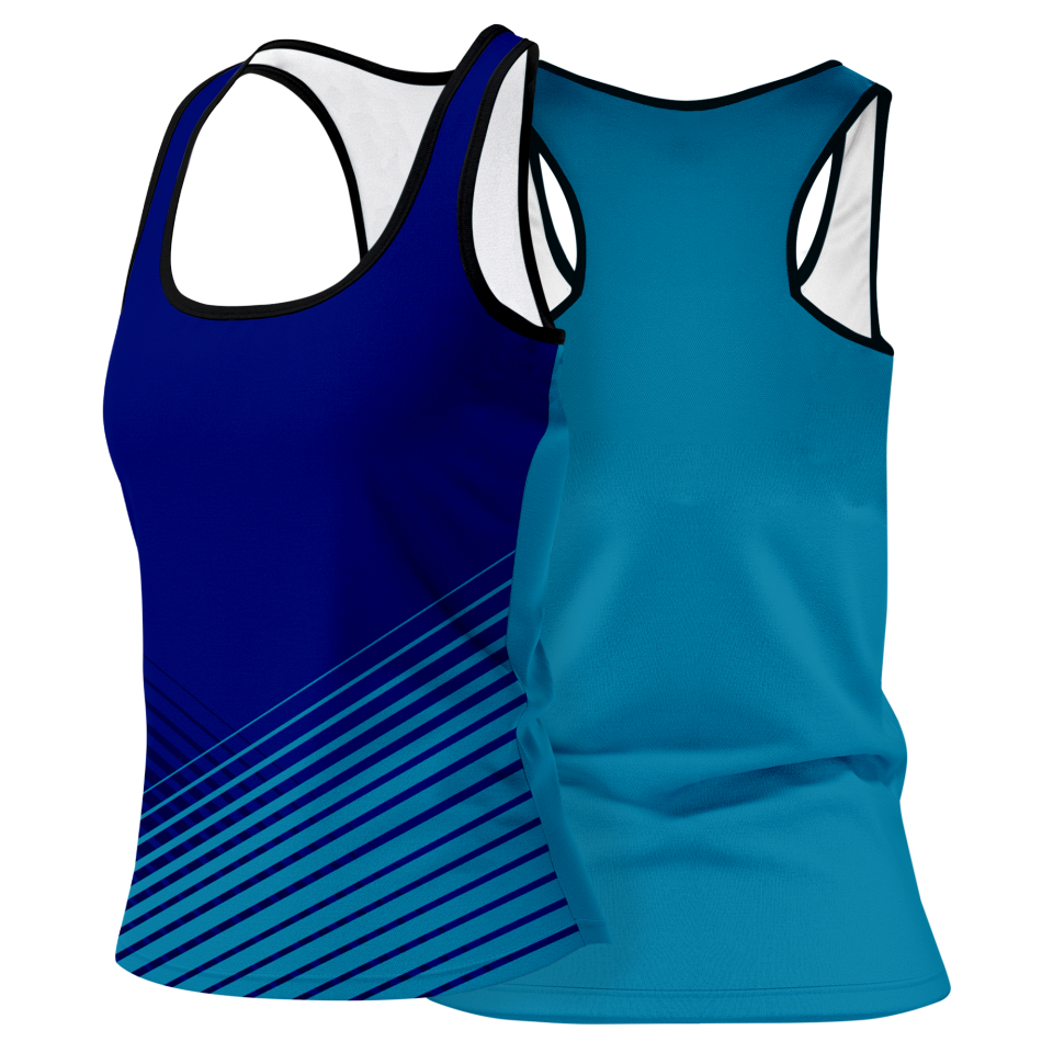 Camiseta voley mujer tirantes sublimada modelo rayas