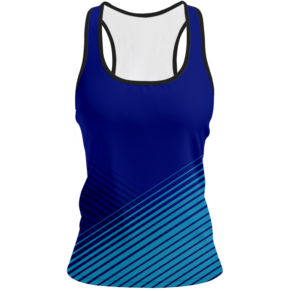 Camiseta voley mujer tirantes sublimada modelo rayas