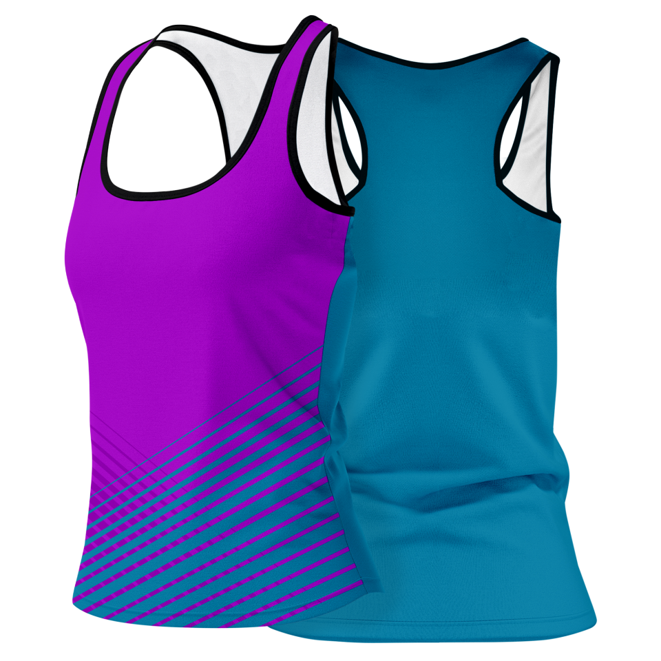 Camiseta voley mujer tirantes sublimada modelo rayas