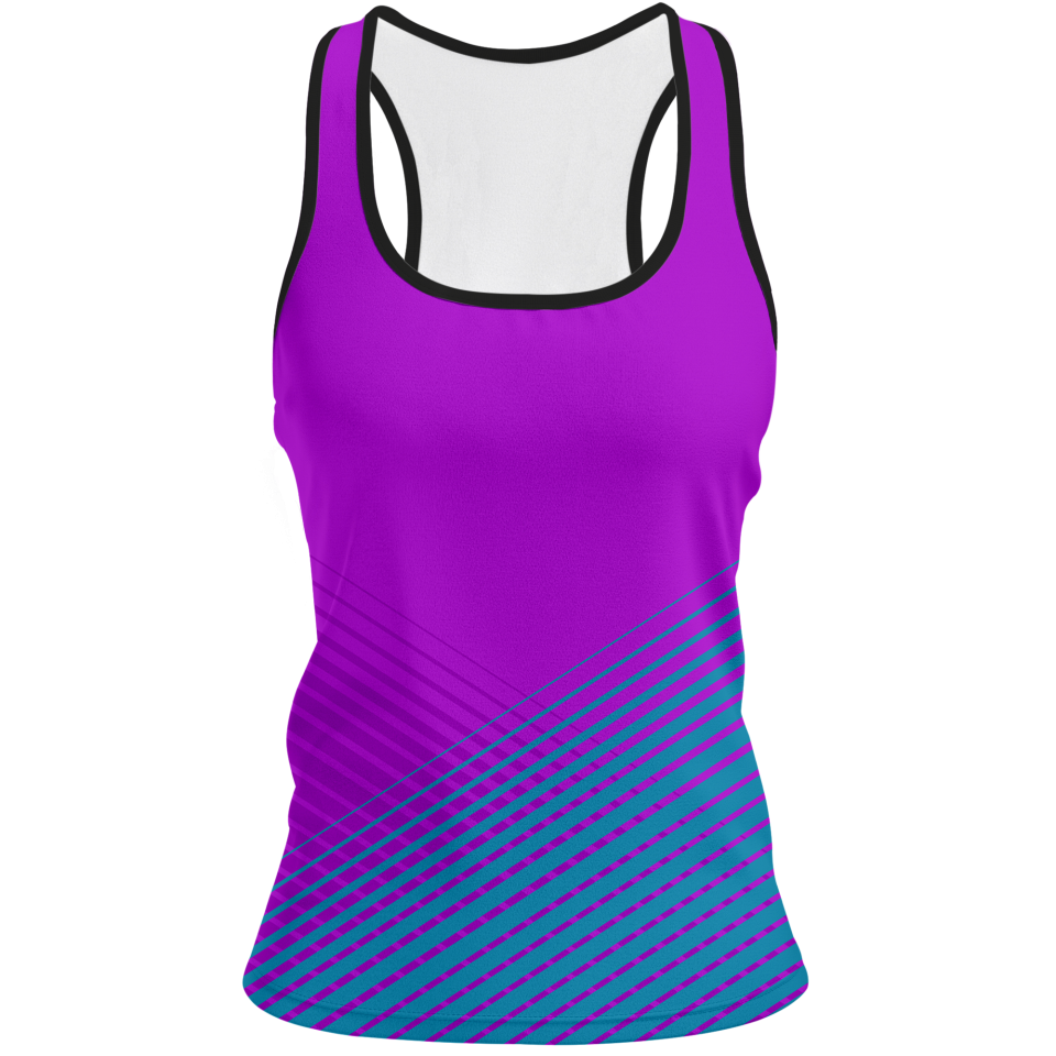 Camiseta voley mujer tirantes sublimada modelo rayas