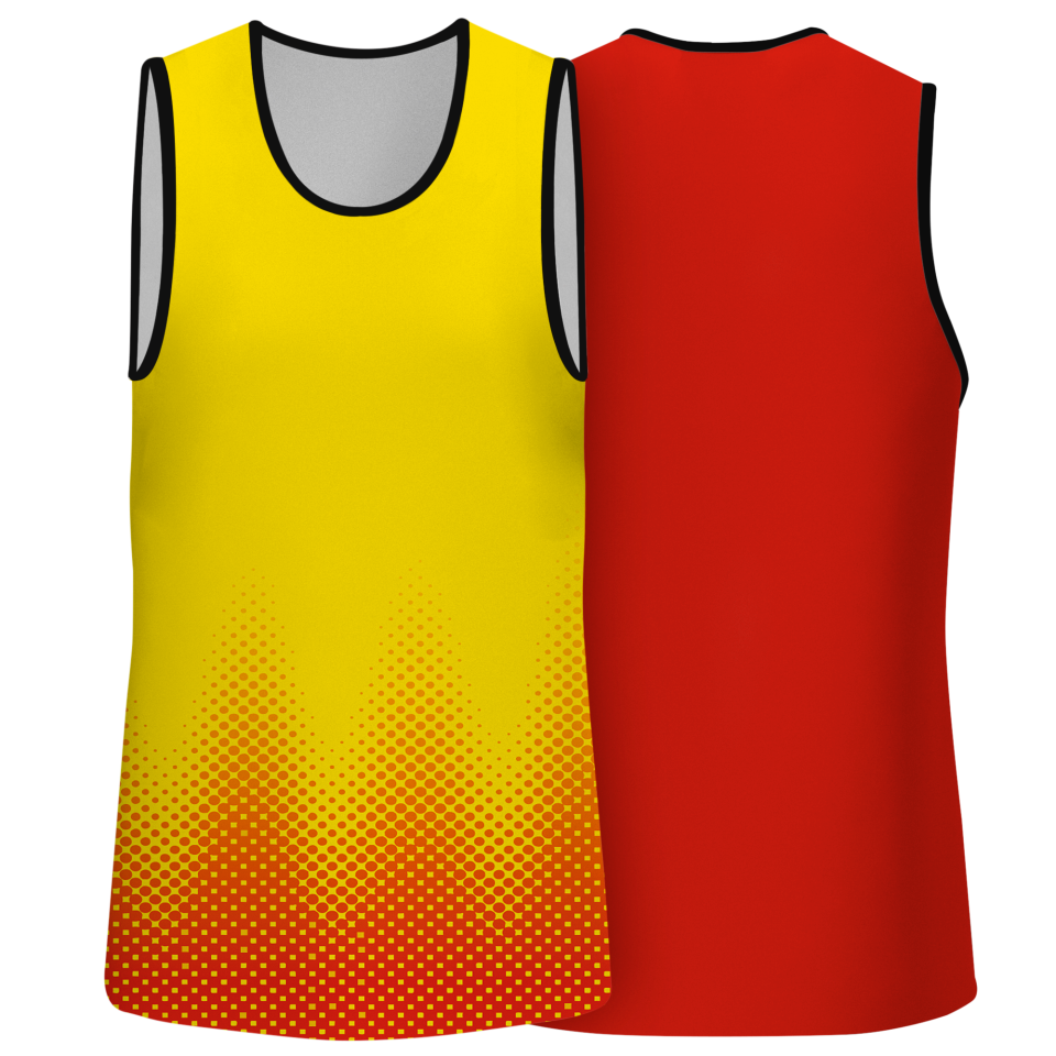 Camiseta voley sin mangas sublimada modelo puntos