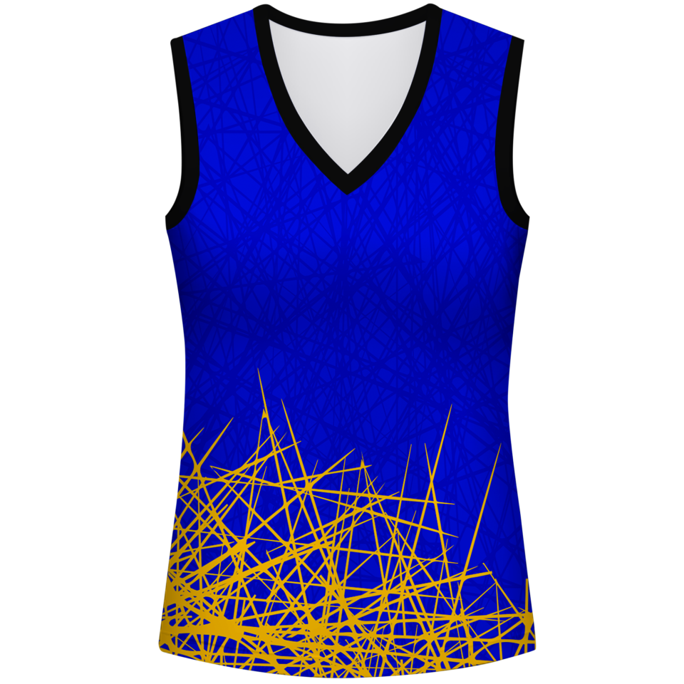 Camiseta voley mujer sin mangas sublimada modelo líneas