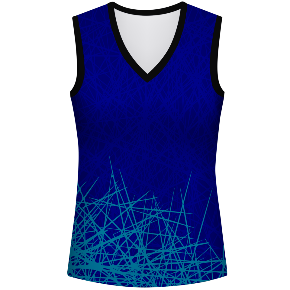 Camiseta voley mujer sin mangas sublimada modelo líneas