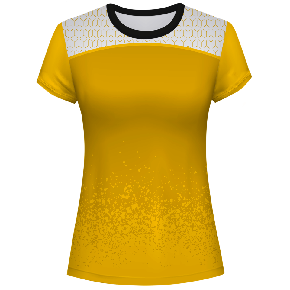 Camiseta voley mujer manga corta sublimada modelo corte