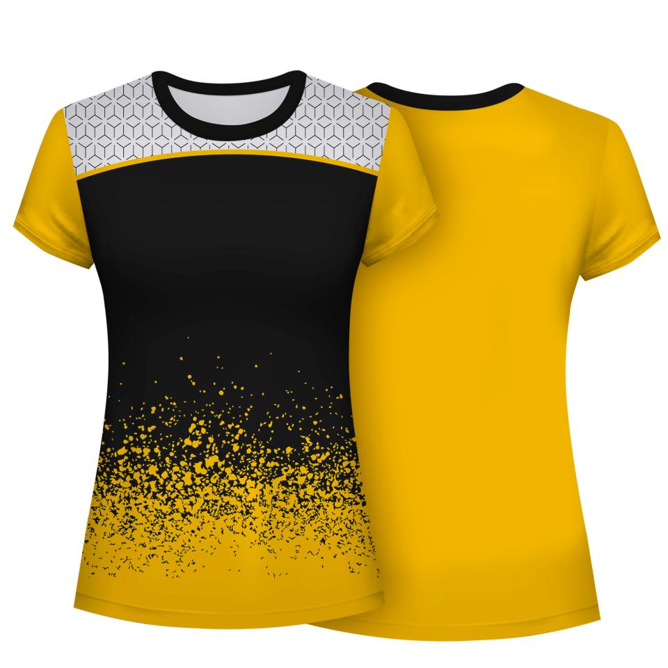 Camiseta voley mujer manga corta sublimada modelo corte