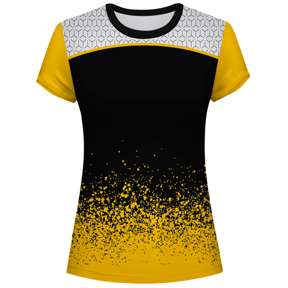 Camiseta voley mujer manga corta sublimada modelo corte