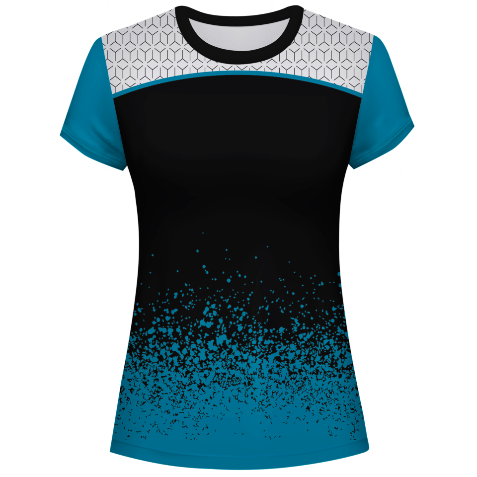 Camiseta voley mujer manga corta sublimada modelo corte