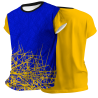 Camiseta voley manga corta sublimada modelo líneas