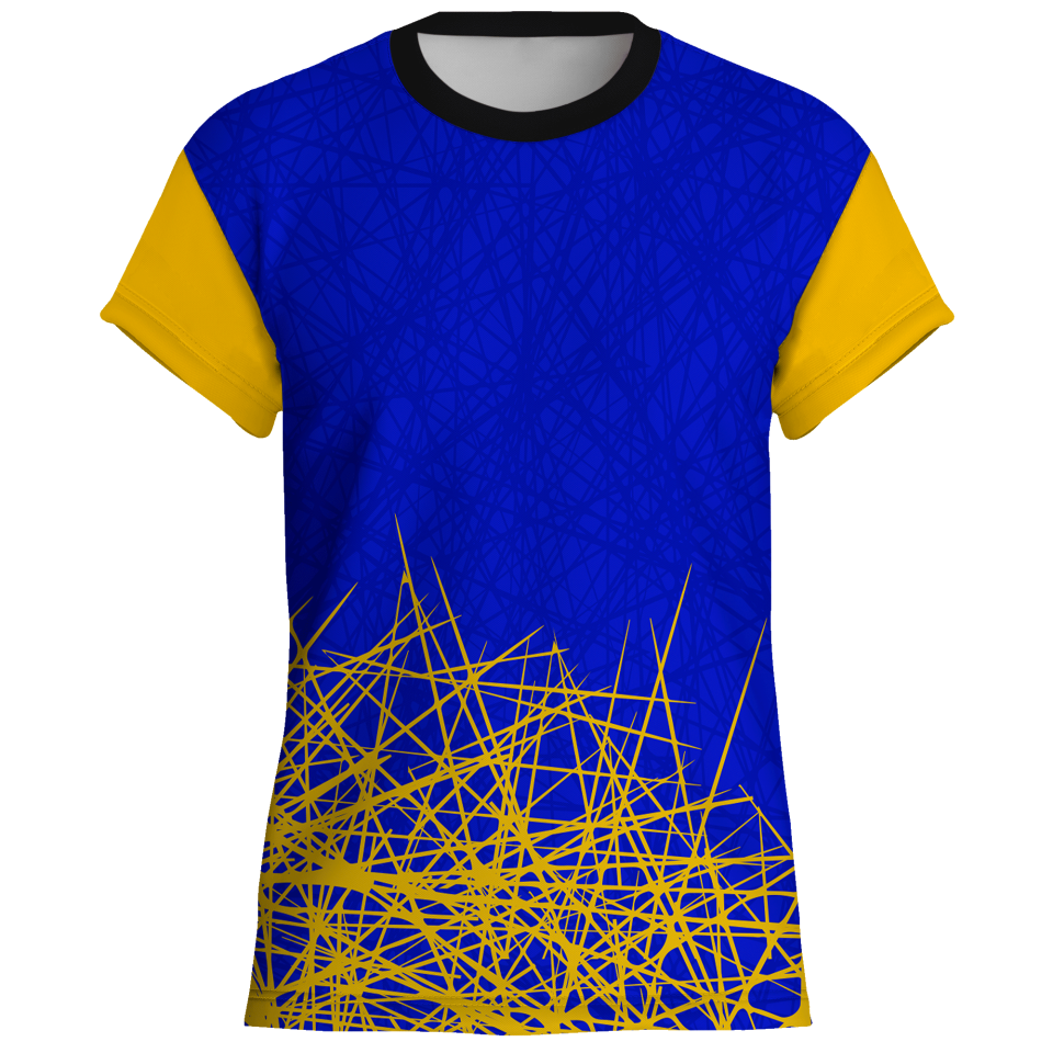 Camiseta voley manga corta sublimada modelo líneas