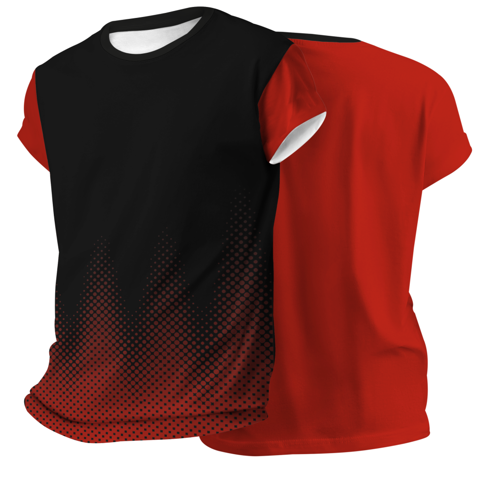 Camiseta voley manga corta sublimada modelo puntos