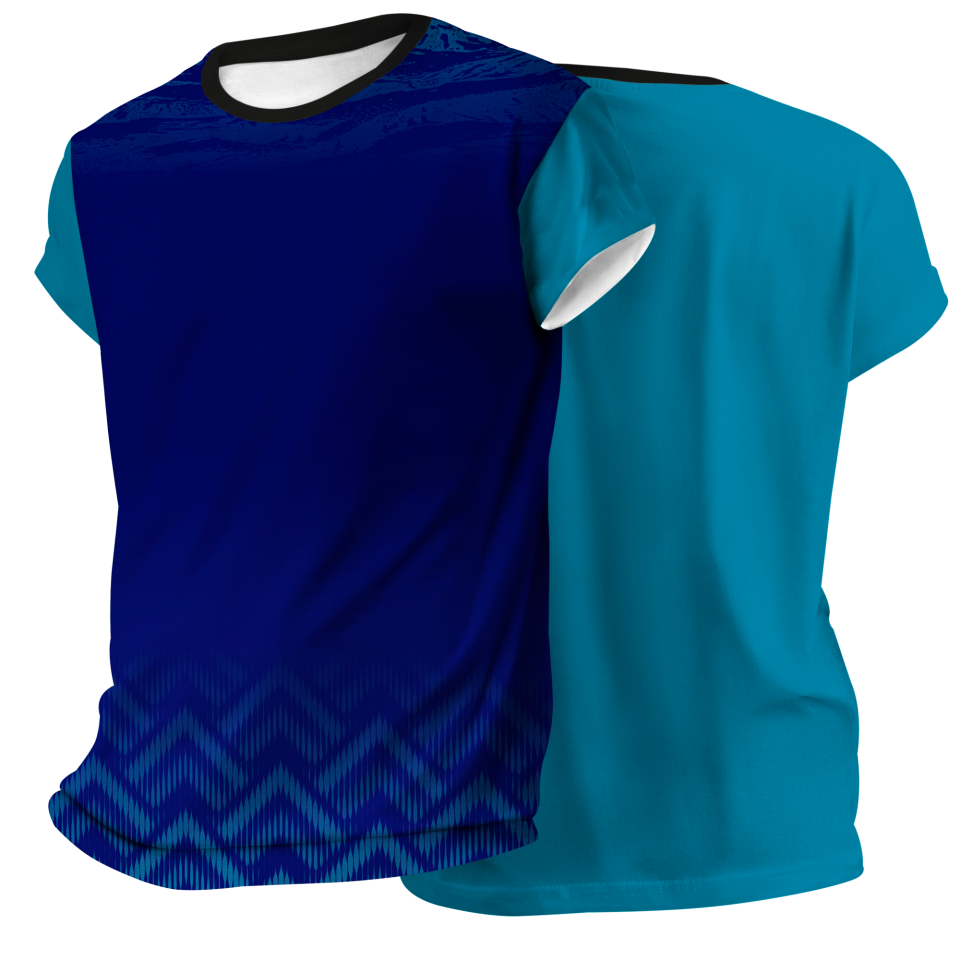 Camiseta voley manga corta sublimada modelo geométrico