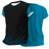 Camiseta voley manga corta sublimada modelo geométrico