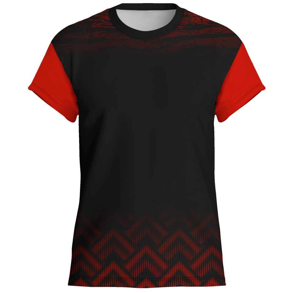 Camiseta voley manga corta sublimada modelo geométrico