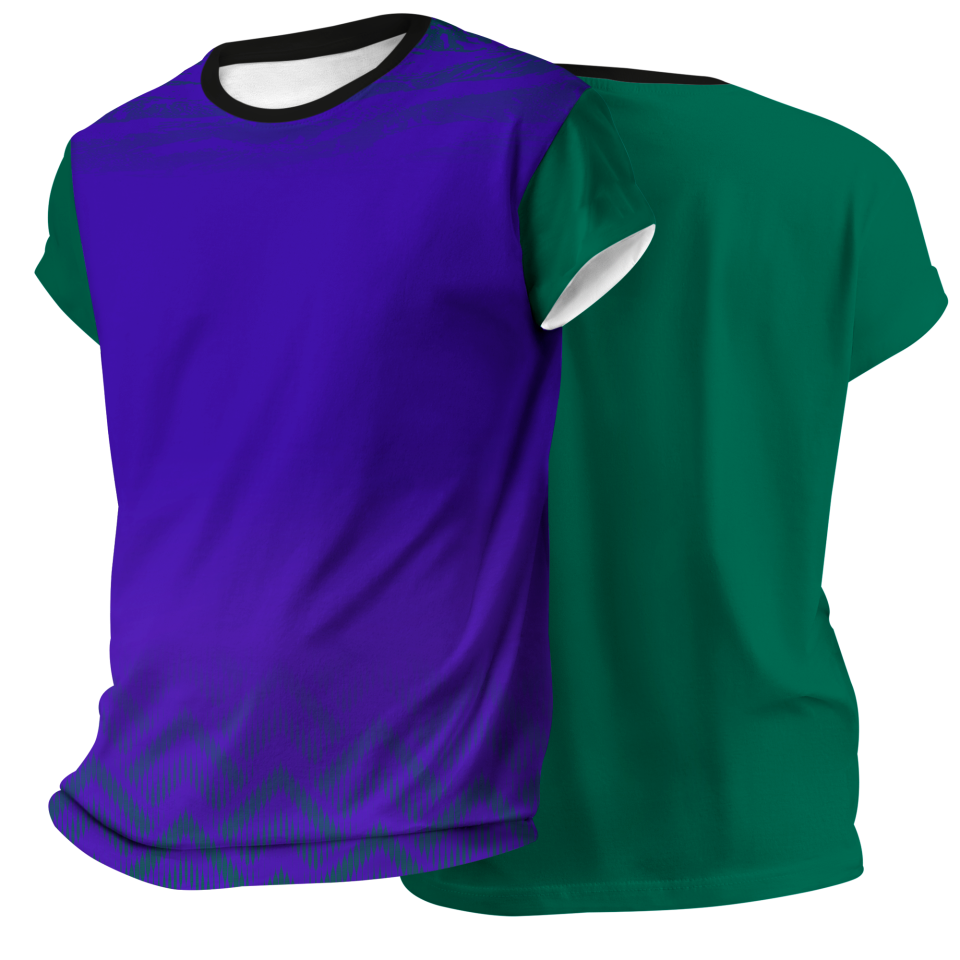 Camiseta voley manga corta sublimada modelo geométrico