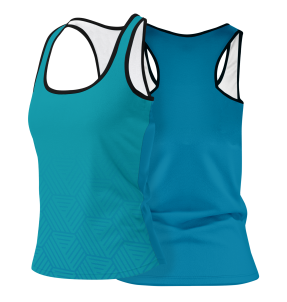 Camiseta voley mujer tirantes sublimada modelo hexágono