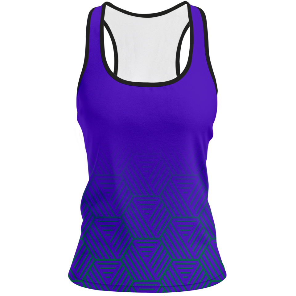 Camiseta voley mujer tirantes sublimada modelo hexágono