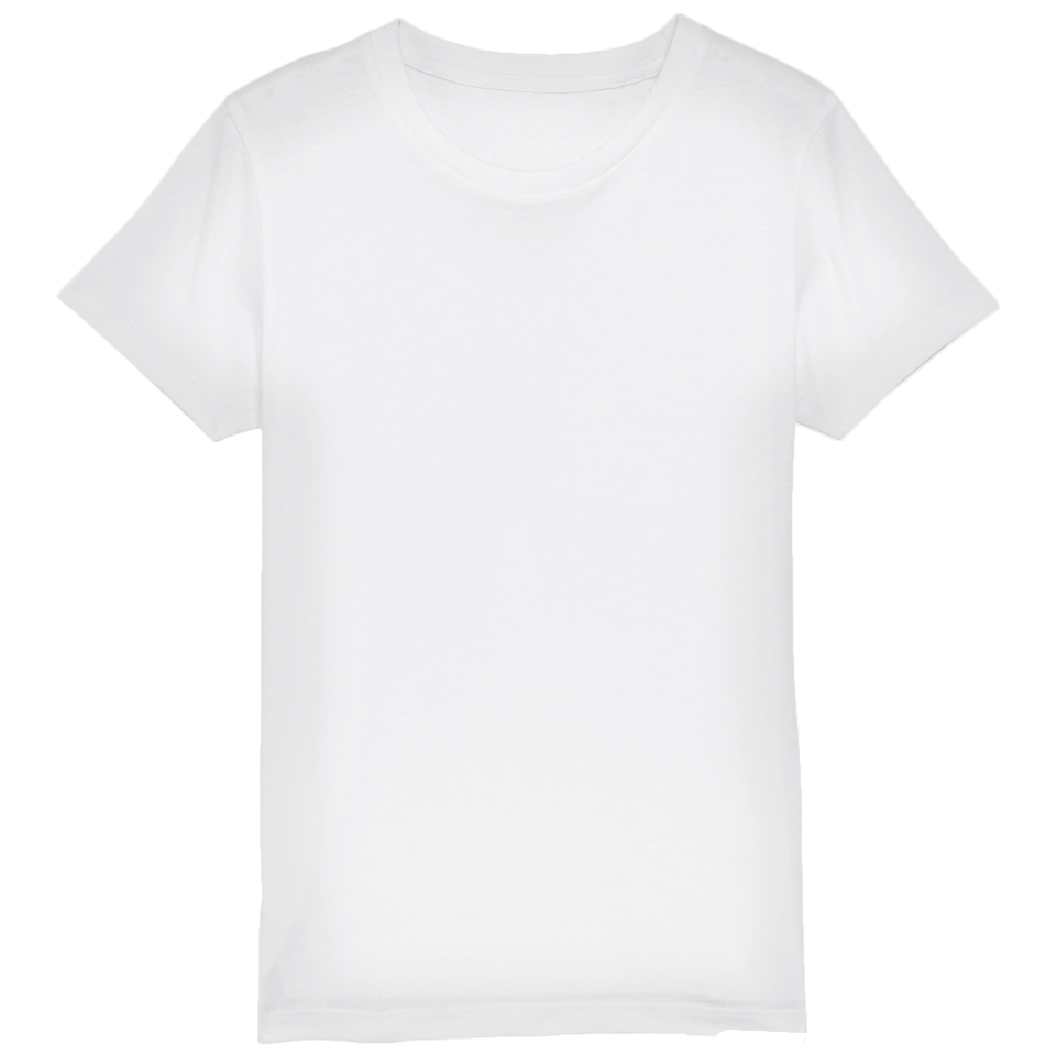 Camiseta blanca niño algodón orgánico Stanley/Stella Mini Creator personalizada