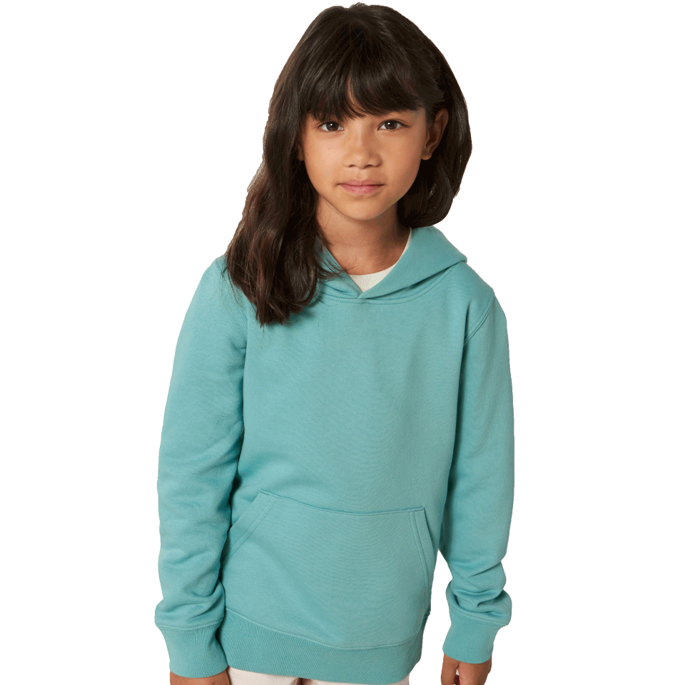 Sudadera niño con capucha de algodón orgánico Stanley/Stella Mini Cruiser personalizada
