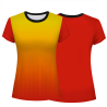 Camiseta pádel mujer manga corta sublimada modelo degradado