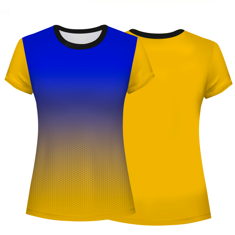 Camiseta pádel mujer manga corta sublimada modelo degradado