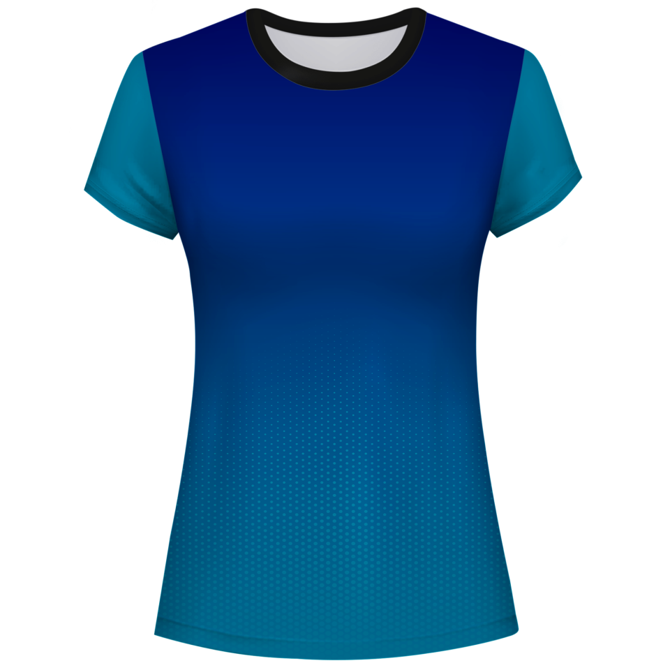 Camiseta pádel mujer manga corta sublimada modelo degradado