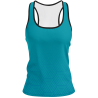 Camiseta pádel mujer tirantes sublimada modelo hexágono