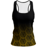 Camiseta pádel mujer tirantes sublimada modelo hexágono