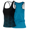 Camiseta pádel mujer tirantes sublimada modelo hexágono