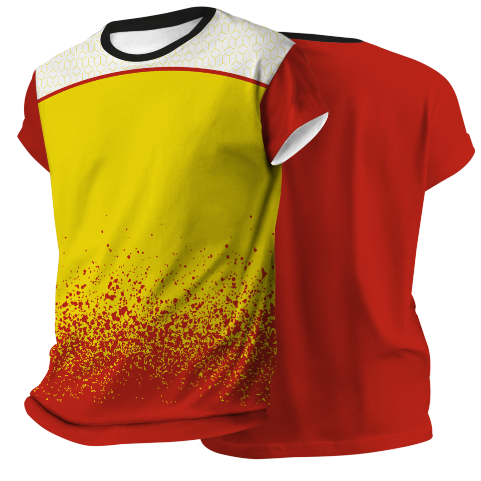 Camiseta pádel manga corta sublimada modelo corte