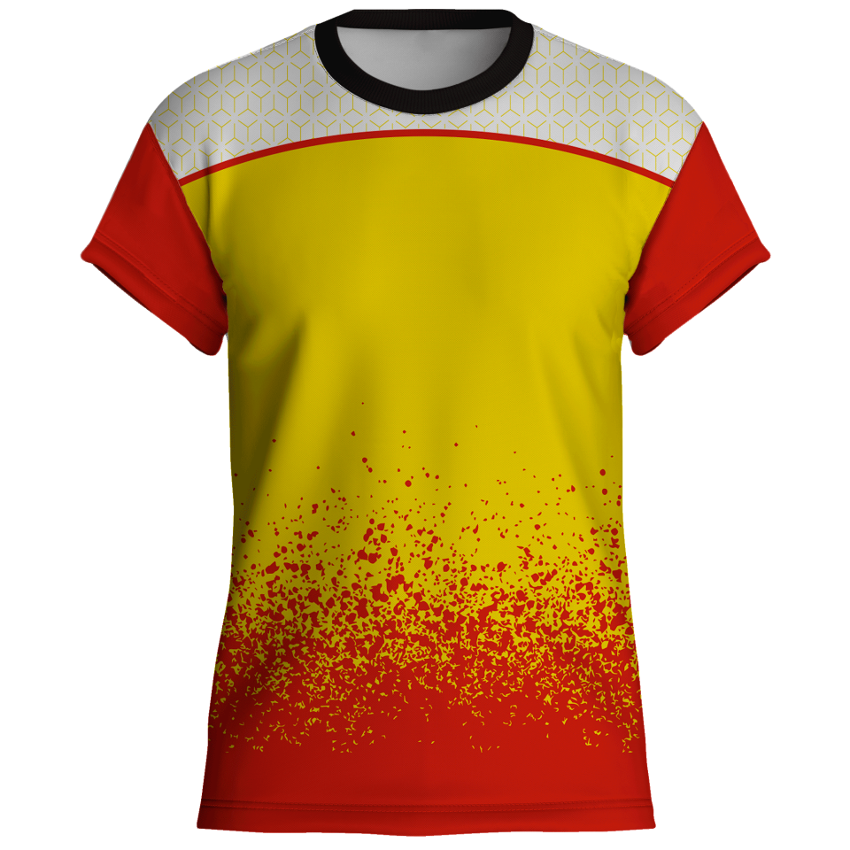 Camiseta pádel manga corta sublimada modelo corte