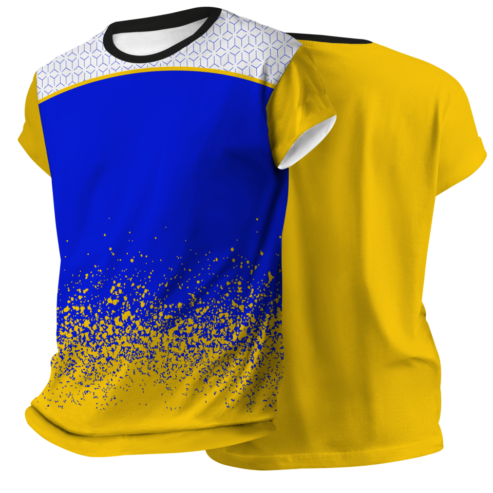 Camiseta pádel manga corta sublimada modelo corte