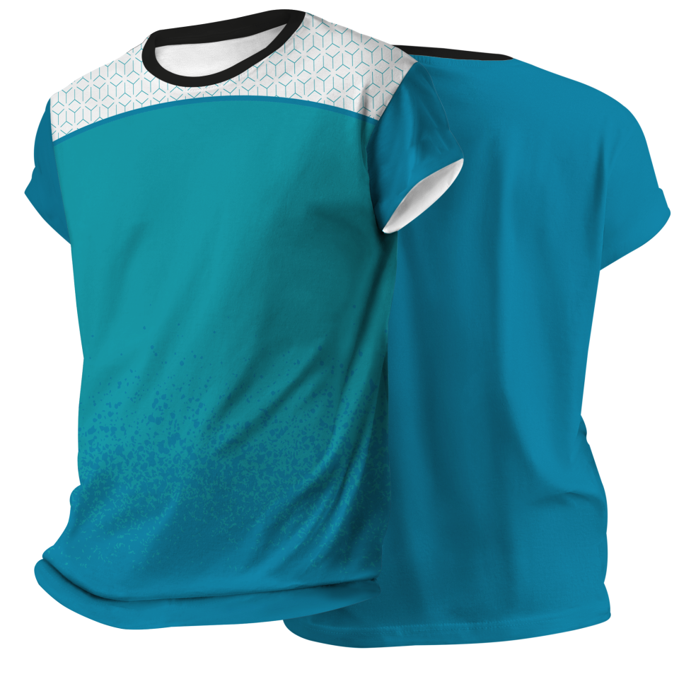 Camiseta pádel manga corta sublimada modelo corte