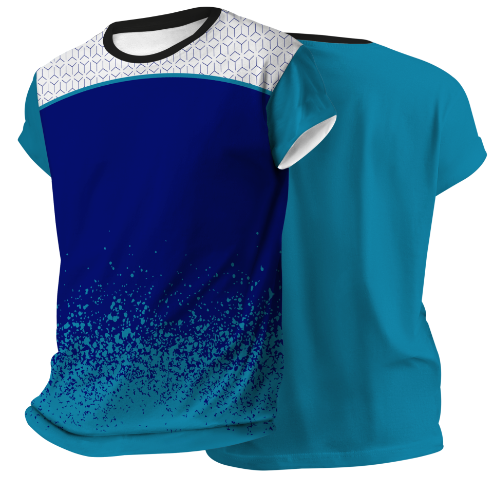 Camiseta pádel manga corta sublimada modelo corte