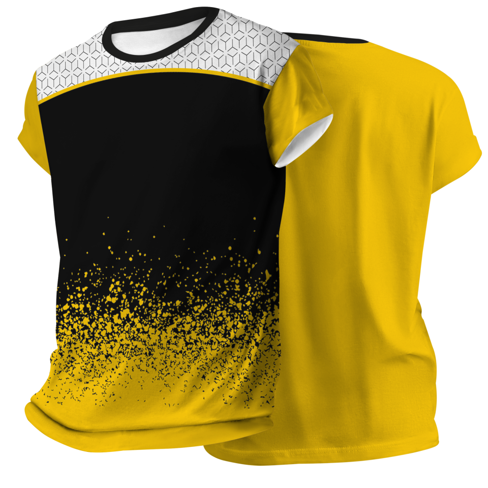 Camiseta pádel manga corta sublimada modelo corte