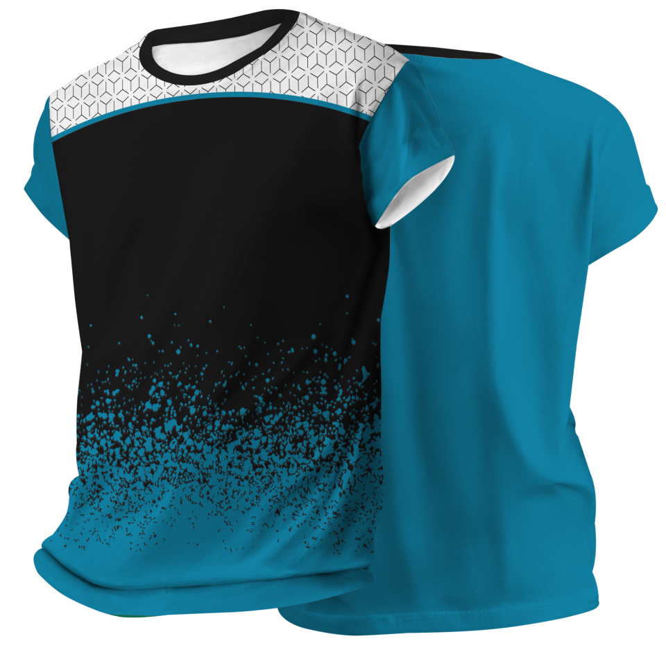 Camiseta pádel manga corta sublimada modelo corte