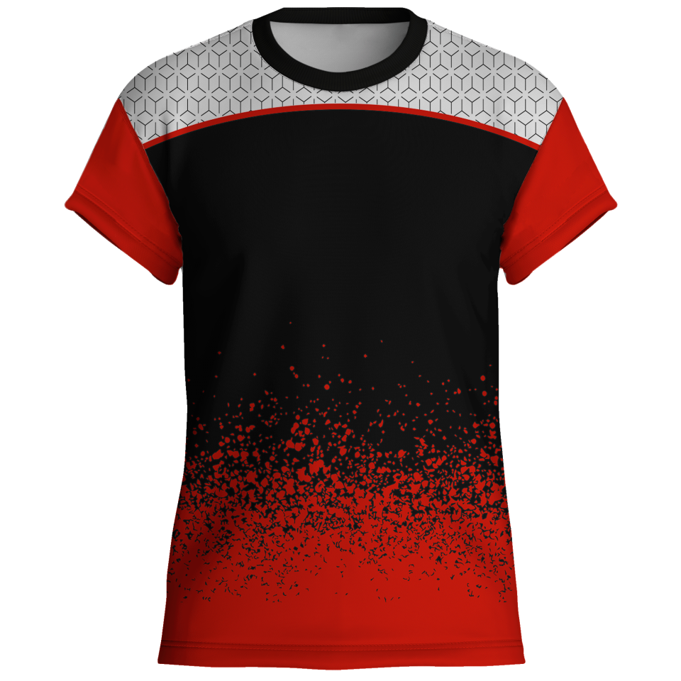 Camiseta pádel manga corta sublimada modelo corte