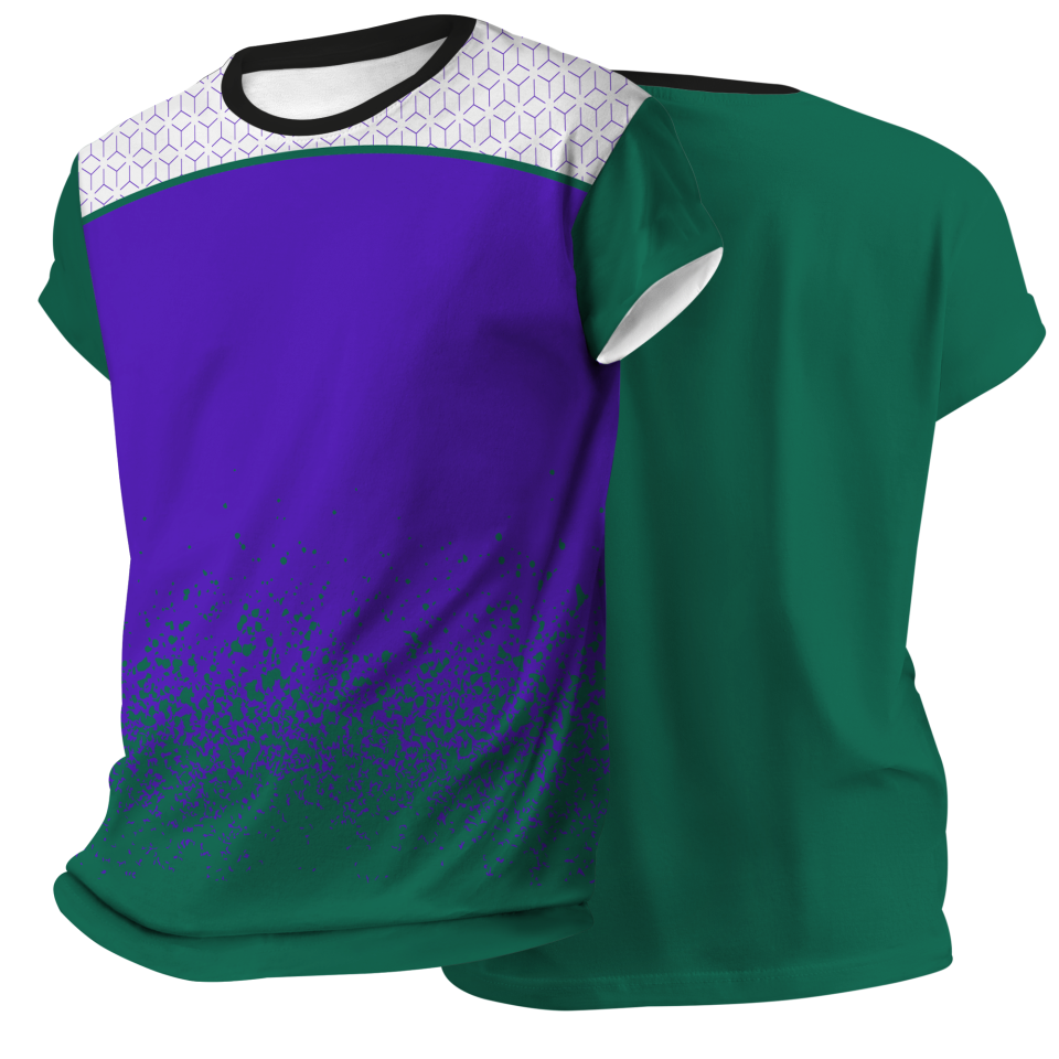 Camiseta pádel manga corta sublimada modelo corte