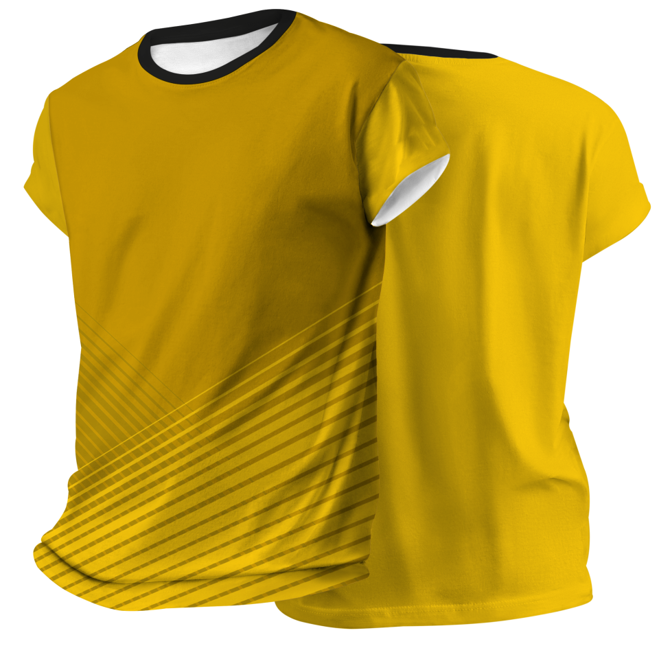 Camiseta pádel manga corta sublimada modelo rayas