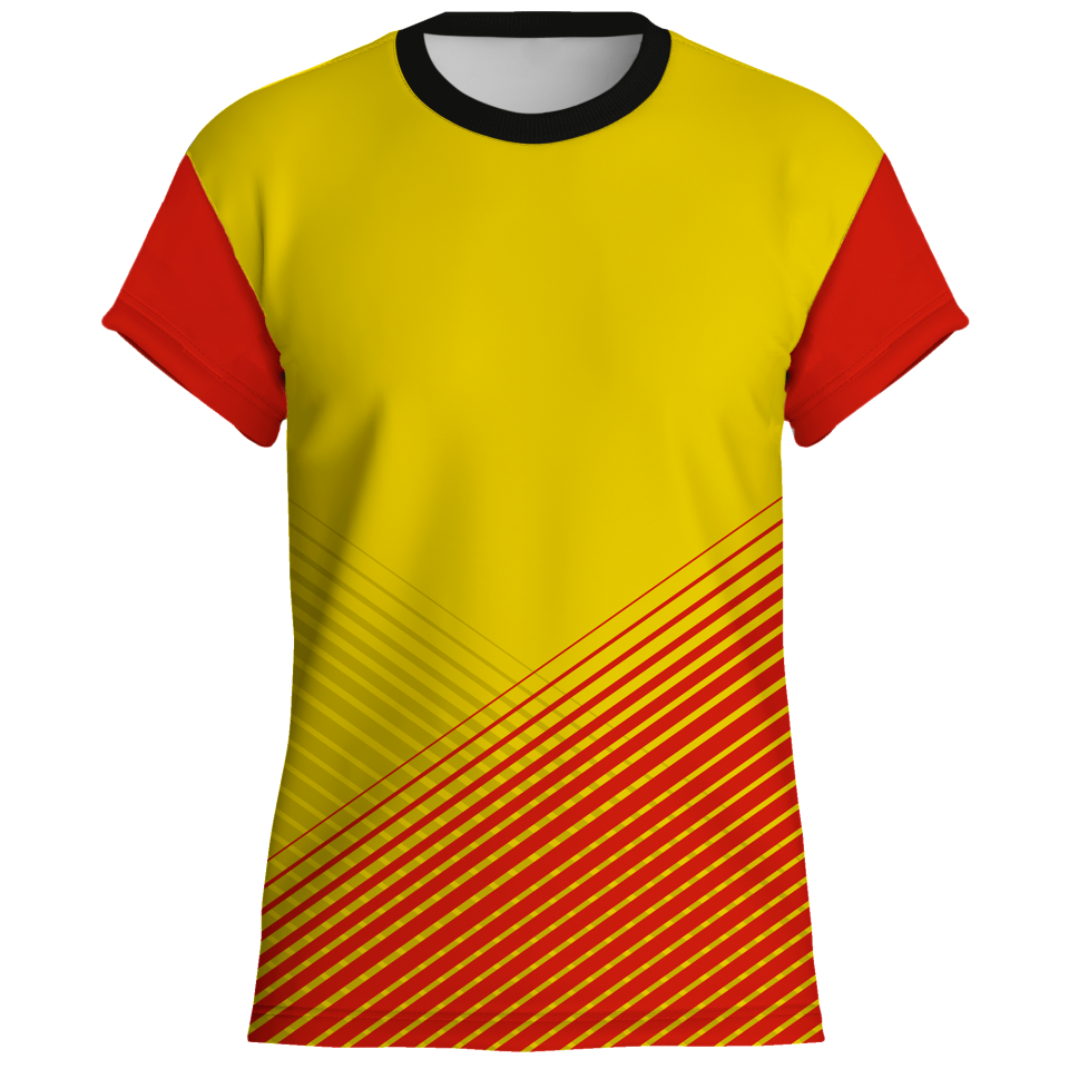 Camiseta pádel manga corta sublimada modelo rayas