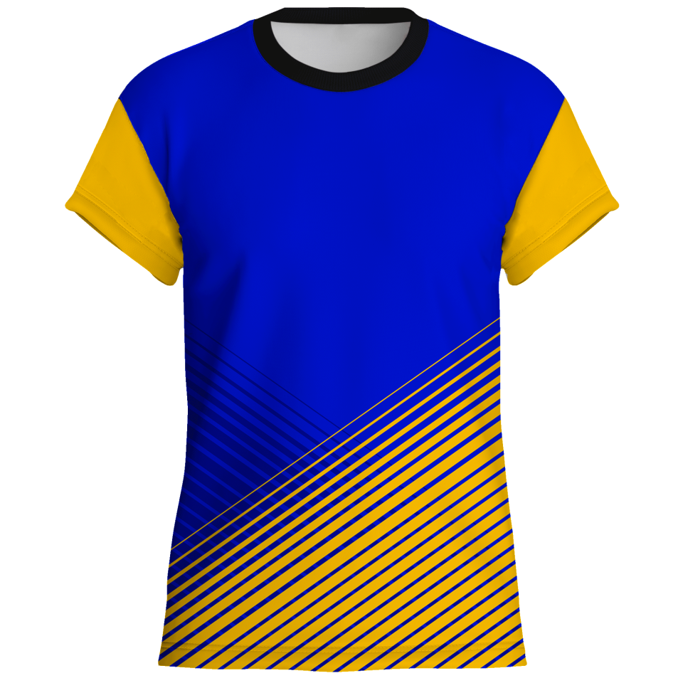 Camiseta pádel manga corta sublimada modelo rayas