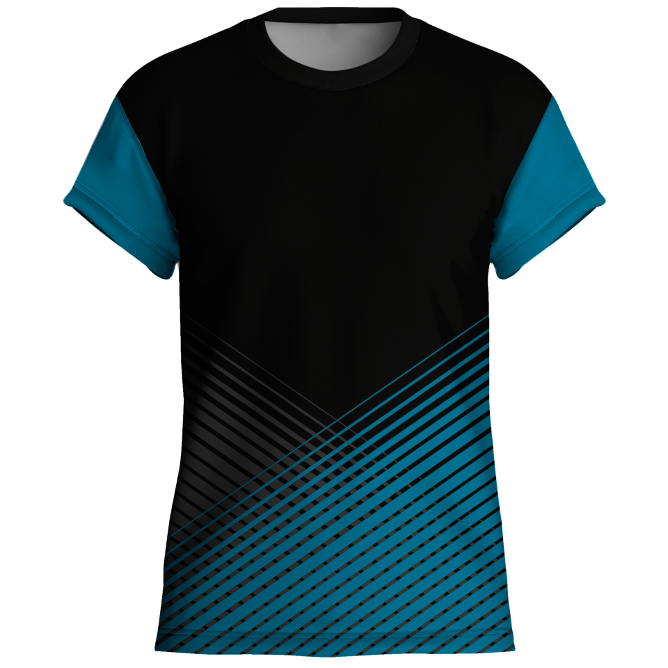 Camiseta pádel manga corta sublimada modelo rayas