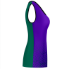 Camiseta pádel mujer sin mangas sublimada modelo hexágono
