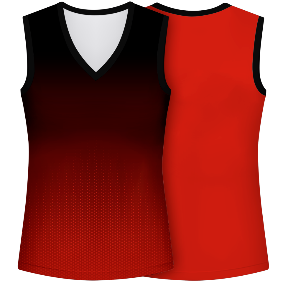 Camiseta pádel mujer sin mangas sublimada modelo degradado